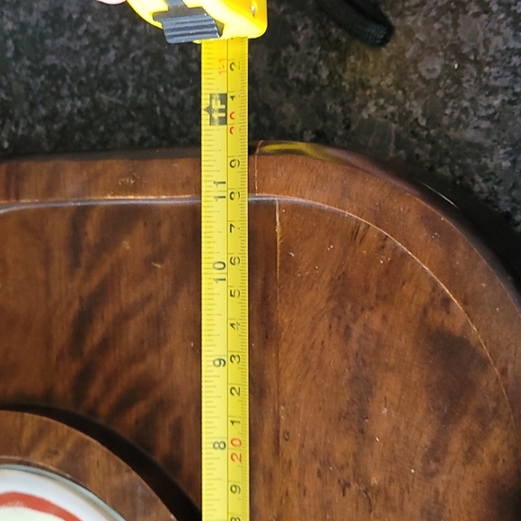 Vintage Wood Charcuterie Board with Glass Dome - Picture 8 of 11